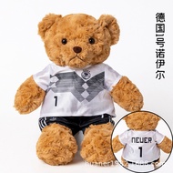 Champions League Premier League Jersey Little Bear Doll Dễ Thương Bóng Đá Teddy Bear C Luo Massey Sa