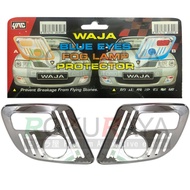 Proton Waja (2000-2006 Model Bumper ONLY) Front Bumper Spotlight Spot Light Fog Lamp Cover Protector - Chrome