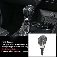 Ford Ranger Everest Sợi Carbon Gear Lever Cover cho Ford Ranger 2018-2024 Ford Everest 2018-2024