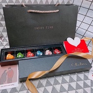 6-cell chocolate bonbon box with bag