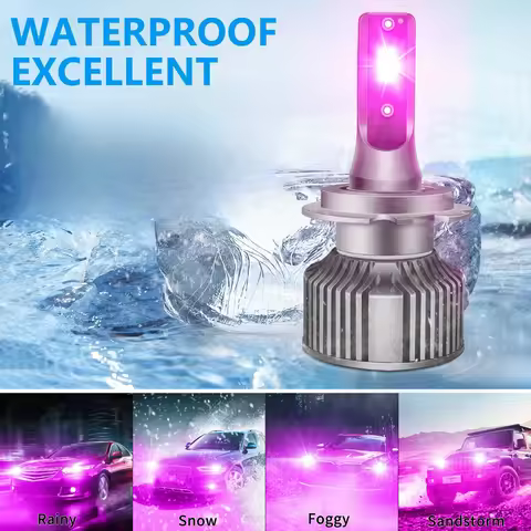 Car LED fog light H11 pink purple, headlight 9006 headlight H8 880 H3 H8 H9 H11