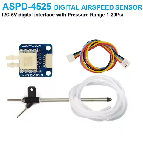 MATEK ASPD-4525 DIGITAL AIRSPEED SENSOR 4~6V DC for F405-WING F411-WING F722-Wing Flight Controllers