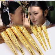 Penutup Kuku Istana Kostum Purba untuk Permaisuri, Gundik Diraja dan Gundik Pengawal Jari Perisai Te