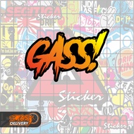 Gass Sticker! Size 6.4x4.0 Cm