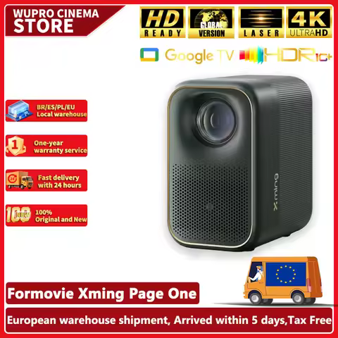 Formovie Xming Page One Smart Projector The World's First Google TV LCD Projectors Portable Mini For