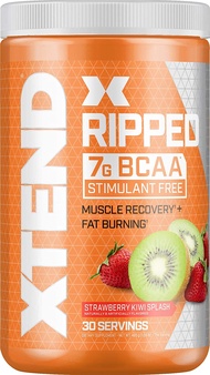 XTEND Ripped BCAA Powder  Cutting Formula + Sugar Free Post Workout Muscle Recovery Drink with Amino Acids 7g BCAAs for Men &amp; Women 30 Servings  CLA, L-Carnitine for Fat Burning Weight Loss บีซีเอเอ อะมิโน
