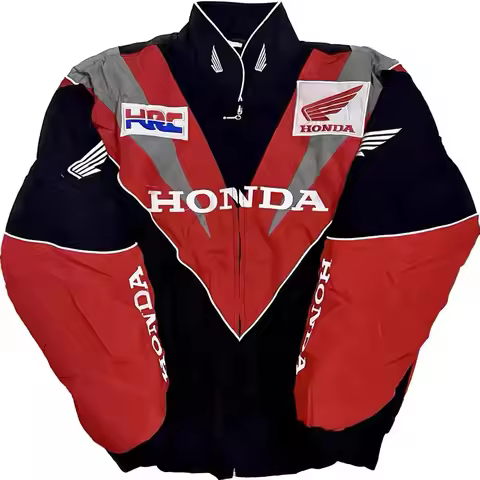 New Spring and Autumn Honda Embroidered Jacket Men's and Women's Breathable Mesh Motorcycle Jacket H