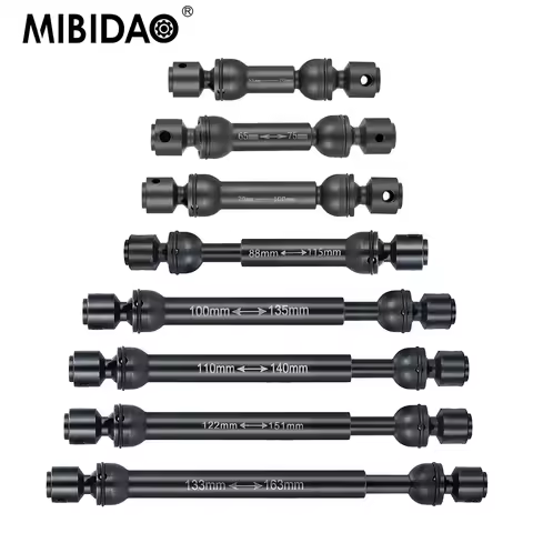 MIBIDAO Steel Heavy-Duty Drive Shaft for Axial SCX10 90046 AXI03007 TRX4 TRX6 VS4 1/10 RC Rock Crawl