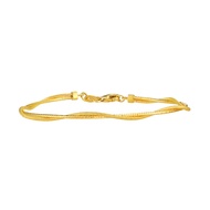 Goldheart 916 Gold Interlaced Bangle