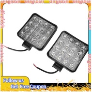 【D&F】2 pcs 48W 6000k LED Spot Beam Square Work Lights Lamp Tractor SUV Truck 4WD 12V 24V