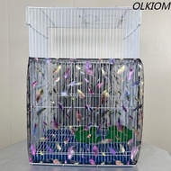 Breathable Bird Cage Cover Mesh Anti Dust Cage Net Seed Catcher Parrot Bird Cage Accessories