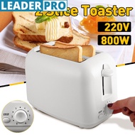 220V/800W 2-Slice Toaster Bread Toaster Sandwich Home Kitchen Appliance Cooking Fry Bread to Make Breakfast Bread Maker