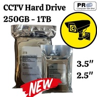 3.5"+2.5" CCTV Hard Drive 250GB/500GB/750GB/1TB – 24/7 Surveillance HDD for DVR/NVR Security System