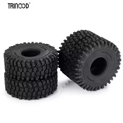 TRINOOD 4PCS 64MM Wheel Tires for 1/18 RC Crawler Car TRX4M TRX4-M Upgrade