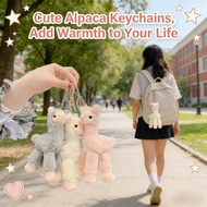 Lovely Alpaca Plush Toy Japanese Alpaca Soft Stuffed Cute Sheep Llama Animal Dolls keychain Doll
