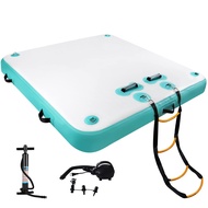 5ft/6ft/8ft/10ft Floating Dock Water Platform, Multi-People Inflatable Floating Mat, Dock Platform f