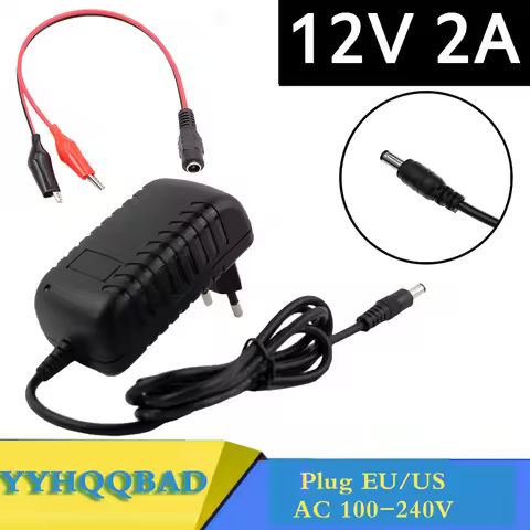 12V 2A lead-acid battery charger can be used for electric bicycles,electric wheelchairs DC5.5*2.1 ch