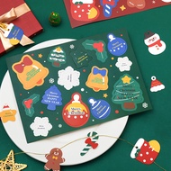 14Pcs/sheet Christmas Series Paper Tags DIY Crafts Hanging Tag Christmas Gift Wrapping Supplies