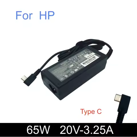 65W 20V 3.25A USB Type C AC Adapter For HP Chromebook 14 G5 11 11A G6 EE Spectre X360 Elite X2 1013 