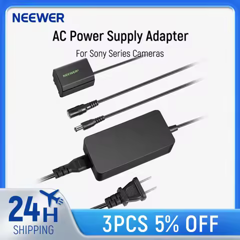 Neewer NP-FZ100 AC Power Supply Adapter Cameras Battery Charger Kit For Sony A7 IV, A6600, A7C A1, A