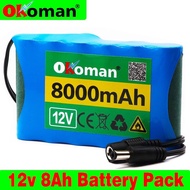 18650 3S2P 12V 8,000mah Rechargeable Set with BMS+Charger