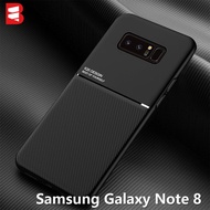 สำหรับSamsung Galaxy Note 8เคสโทรศัพท์แม่เหล็กMoire Soft TPUการดูดซับที่นั่งฝาหลังโทรศัพท์