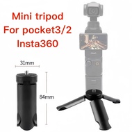Mini Tripod Stand For Insta360 X5/X4/x4Air/X3 Camera Portable Selfie Stick DJI OSMO 360 Pocket 3 Cam