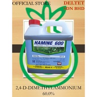 HAMINE 600 - 4L - 2,4-D dimethylammonium 60.0% /SAMA D-AMINE 720 & KEN AMINE 600 & AMINE TOX & HC AM