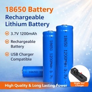 🇸🇬 18650 Battery / Rechargeable Battery 3.7V Lithium Battery / Rechargable Battery / USB Charger