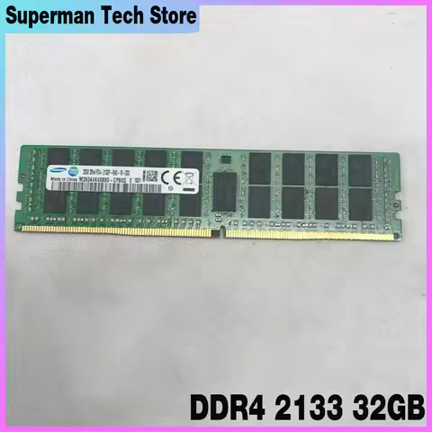 1Pcs RAM M393A4K40BB0-CPB0Q 32G 2RX4 PC4-2133P-REG ECC Server Memory DDR4 2133 32GB