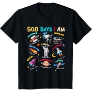 God Says I Am Planets Kids T-Shirt Solar Star System T-Shirtscience Kids T Shirt Boys