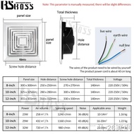 ❈BSBOSS 8 inch 10 12 Ceiling exhaust fan ventilation Direct