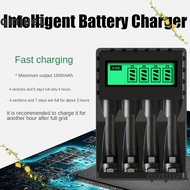 CROFY Intelligent Battery Charger Durable Portable Rechargeable Fast Charging Dock for AA/AAA NI-CD NI-MH Rechargeable Batteries