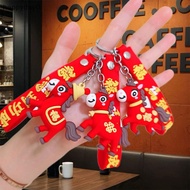 MY Zodiac Pony Doll Pendant 2026Chinese New Year Of The Horse Mascot Toys Cute Pony Keychain Car Rea