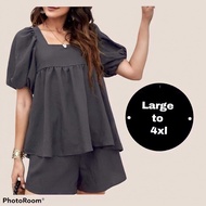 PLUS SIZE Jasmine Terno | Free Size XL/2XL/3XL/4XL