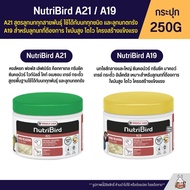 Nutribird A21 / A19 อาหารลูกป้อน  A21 สูตรลูกนกทุกสายพันธุ์ A19 สูตรพลังงานสูง (กระปุก 250G)