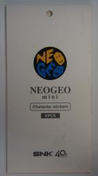 【KB GAME】SNK NEO GEO Mini 貼紙(4 PCS) 2018/9月