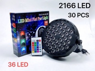 📌ลดแรง💥 ไฟพาร์ 💥ไฟดิสโก้ 💥ไฟพาร์LED PAR LED36 LED PARTY ไฟเธค //36 LED Flat Stage Light