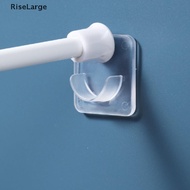 [RiseLarge] 2pcs Of Punch-free Strong Rod Holder Curtain Rod Bracket Hook Adjustable ♨On