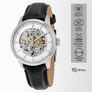 jam tangan fossil Townsman automatic pria analog strap kulit hitam black cowok water resistant luxury watch leather mewah elegant casual original ME3085