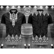 RC-Modern Barong Tagalog Pilipinas Ethnic Shirt for Men Women Polo Shirt Black Red Full Sublimated 3