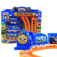 Electric New Wooden Train Track Set With Risky Rail Bridge For Kids Drop