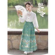 Right Yuan HANFU HANFU Girls Horse Face Skirt New Year Clothes Chinese Style Ancient Costume New Chinese New Year Clothes YOUYUAN HANFU GIRL HANFU TRADISIONAL