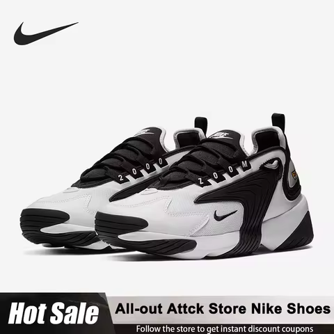 Nike Zoom 2K Air Non-slip Breathable Mid-top Air Cushioned Casual City Commuter Running Shoes For Wo