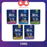 Brit Premium Cat Pouch In Gravy 100G - Cat Food / Pet Food / Cat Wet Food / Makanan Kucing / Makanan Kucing Basah