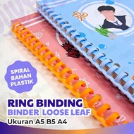 Ring Binder DIY Spiral Binder/loose leaf Binding Strip 30 Holes For Loose-leaf paper A4 B5 A5