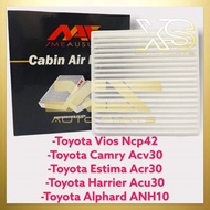 MEAUSU CABIN AIR COND FILTER TOYOTA VIOS NCP42 CAMRY ACV30 ESTIMA ACR30 HARRIER ACU30 ALPHARD ANH10 (87139-47010)(OM010)