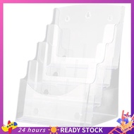 【HOT SALE】 A5 Acrylic Brochure Display Stand Rack Flyer Holder Magazine Organizer