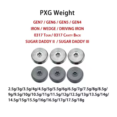 Weight Screws Pxg Iron Wedge Driving Iron, Gen7 Gen6 Gen5 Gen4 0317Tour 0317Cb Cavity Back Sugar Dad
