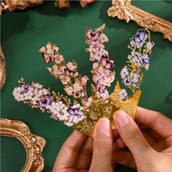 Butterfly Mental Bookmark with Chain, Golden Hollow Oil Painting Cute Book Marks for Reading Women B